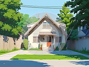 A house that often appears in Japanese cartoons