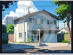 A house that often appears in Japanese cartoons