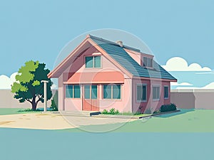 A house that often appears in Japanese cartoons