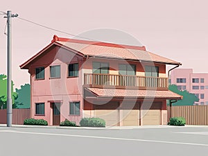 A house that often appears in Japanese cartoons