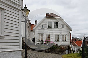 House in old city Gamle Stavanger. Stavanger, Norway