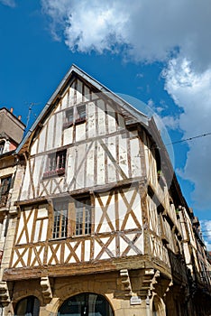 A house in the old town of Dijon, Burgundy, France