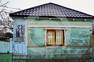 House outdoor decoration in Jurilovca village photo