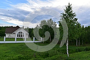 House on the outskirts of the forest.