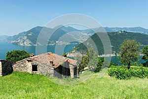 House overlooking lake Iseo