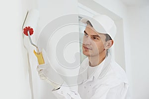 House painter at work