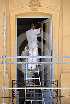 House painters at work
