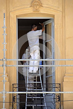 House painters at work photo