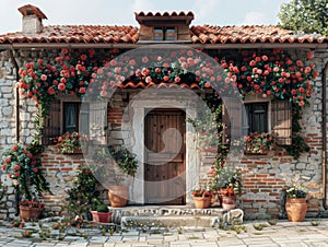 House Painting With Exterior Flowers