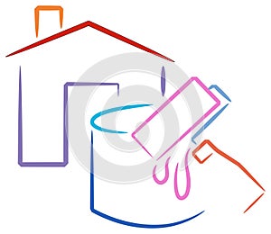 House painting logo