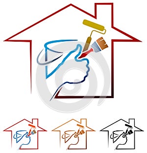 House painting logo