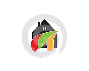House painting logo vector template