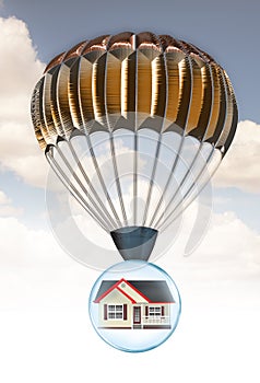 House and parachute