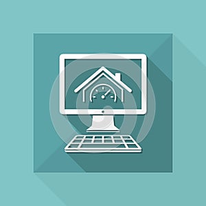 House performance - Vector icon for computer website or application