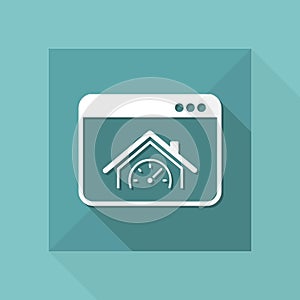 House performance - Vector icon for computer website or application