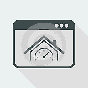 House performance - Vector icon for computer website or application