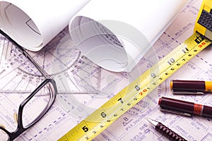 House plan blueprint - Architect design