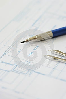 House plan blueprint - Architect design