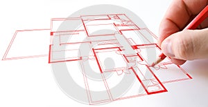House plan drawing