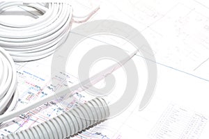 House plan.electrical connection.