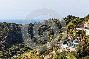 House with pool in the hills on Cote d`Azur, France