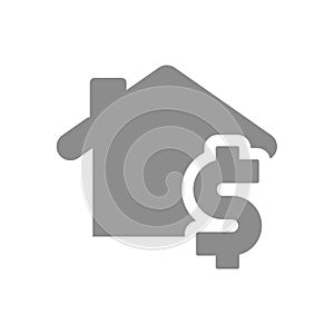 House price, real estate vector icon
