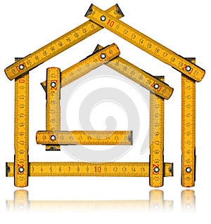 House Project - Yellow Wooden Meter