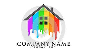 House property repaint vector logo