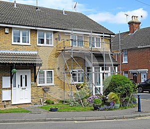 House property scaffolding