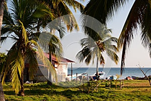 House in Puerto Caracol. Mucura island. Archipelago of San Bernardo. Gulf of Morrosquillo. Colombia