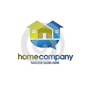 House and real estate community logo