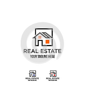 House real estate, construction Logos