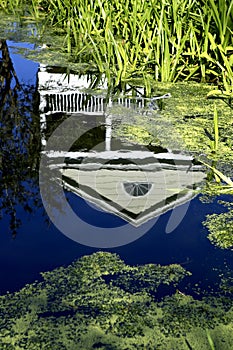 House reflected in water celebration florida united states usa