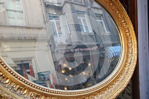 House reflexion on mirror Istanbul Turkey
