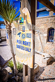 House for rent sign,anchor point,Taghazout surf village,agadir,morocco