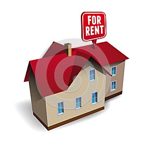 House for rent vector