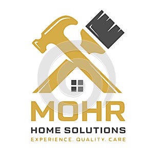 House reparation logo design vector illustration