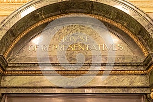 House of Representatives door for MS Legislature in the Misissippi State Capitol Building