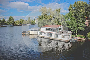 House at the River - Amsterdam Netherlands photo