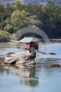 House on rock Drina river photo