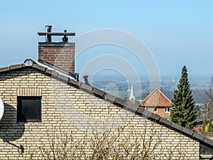 House Roof with Chimney