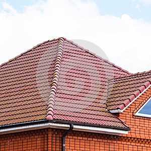 The house with a roof of classic tiles