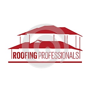 House roof logotype or sign