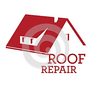 House roof logotype or sign