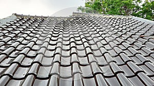 House roof made of ceramic tile to withstand heat and rain