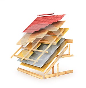 House roofing technical details.