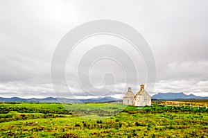 House Ruin in remote landscape of Scotland