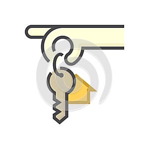 House sale, buy concept vector icon. 64x64 pixel perfect.