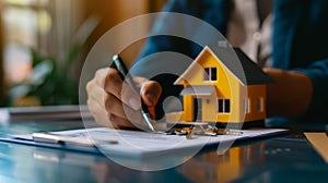 The house sale contract.AI generated image