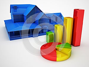 House sale and finance graphics